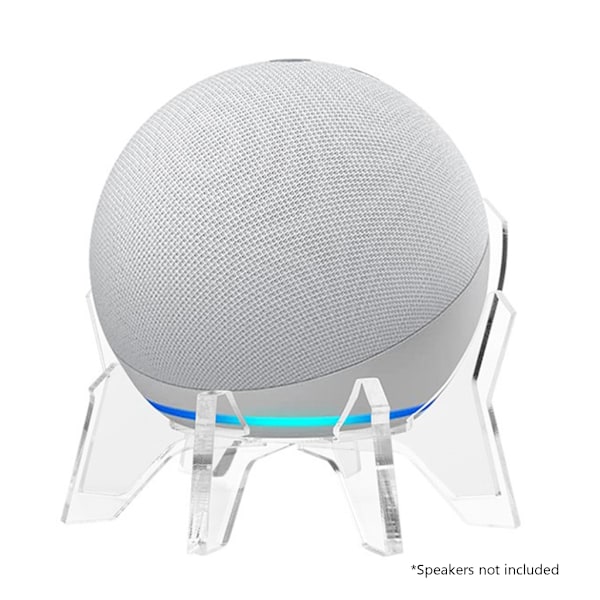 Platssparande bordshållare Akryl bordsfäste bordshållare bordshållare för Echo Dot4 Smart högtalarmonteringshylla