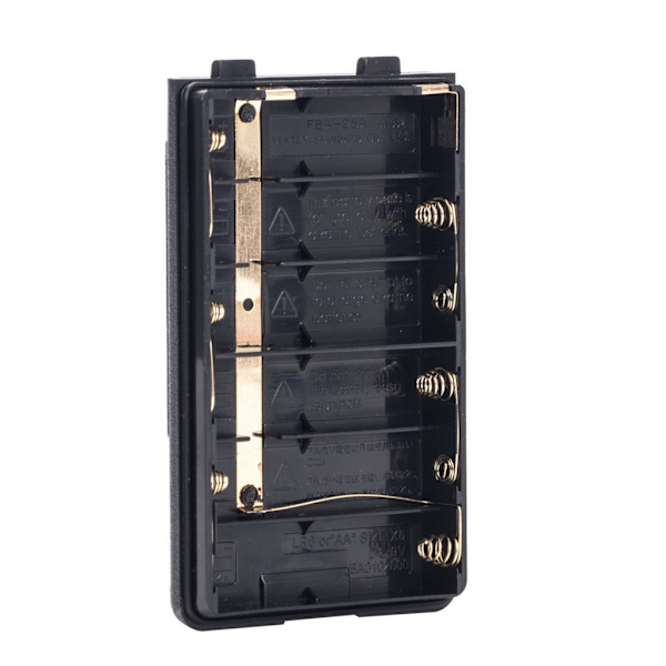 FBA-25A Walkie Talkie Batteri för Fodral 6x AA Batterilåda Behållare för VX-150/110/400 FT-60R/E