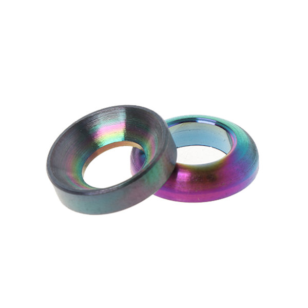 2 st/ set Cykelmellanlägg Hydrauliskt bromsok M6 för MTB-cykel i titanlegering Titanium