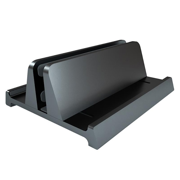 Vertikal Laptop Stand Holder Justerbar Skrivebords Notebook Dock Pladsbesparende til Alle Laptop Tablet Smartphone op til 17 tommer