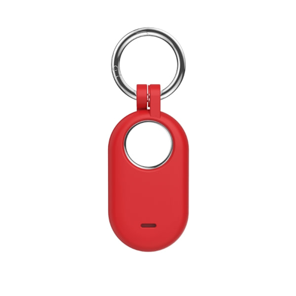 Lämplig för Smarttag 2 Case Silikonnyckelring Pet Hund Tracker Locator Positioneringshölje anti-scratch cover Red