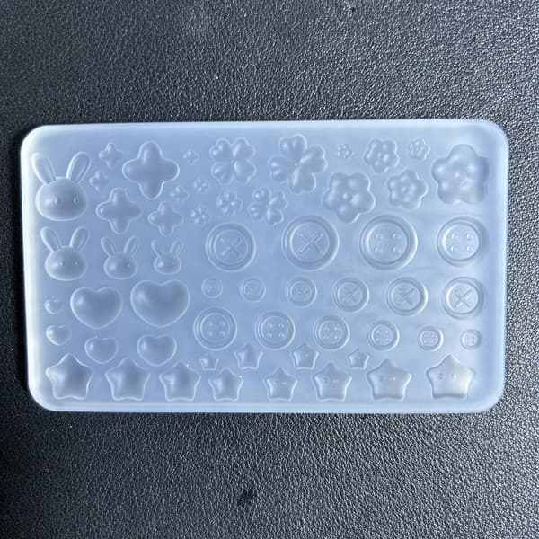 Alsidig Silikoneform Knapform Smykkefremstillingsform til DIY-elskere