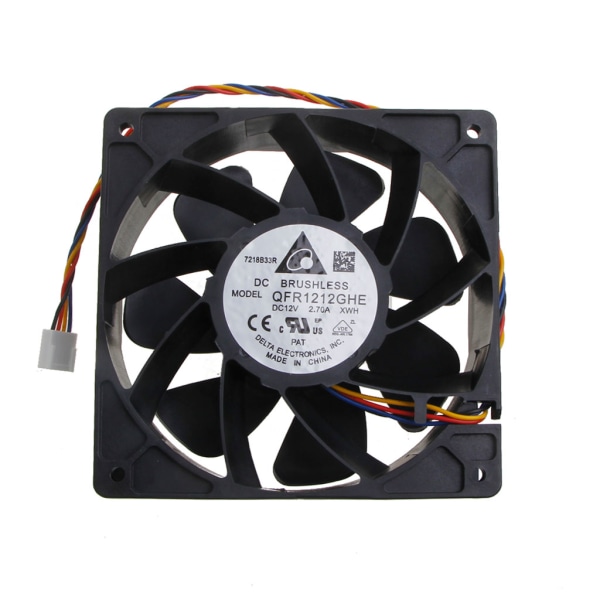 för DC Borstlös CPU Server Fläkt 12x12x3.8cm 210CFM 6000RPM 4Pin 4Wire PWM Automatisk Temperaturkontroll Kylare av QFR121
