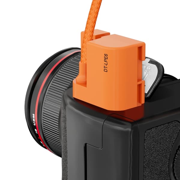 LPE6 Dummy Batteri USB C Koblingsadapterledning for R5 60D 80D 70D 90D 5DIV