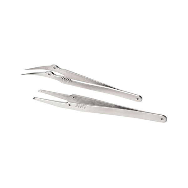 304 Rostfritt Stål Böjd Spets Pincett Set Kit Svetsning Sortering Precision Elektroniska Produkter Komponenter Handverktyg