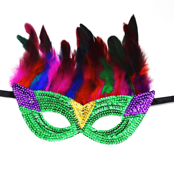 Maskeradfest Dans Kostym Halloween Halv Ansikts Dekorationer Halloween Mask
