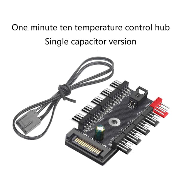Datorfläkt Modifikationer 4Pin PWM Fläkt Hubbar Splitters Starka Luftflöden