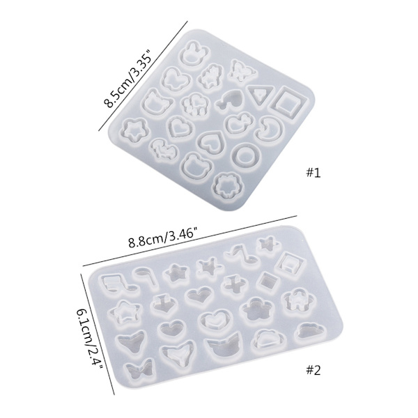 Not Star Resin Fyllningsform DIY Epoxihartsform för Flytande Sand Gjutform 2 piece set