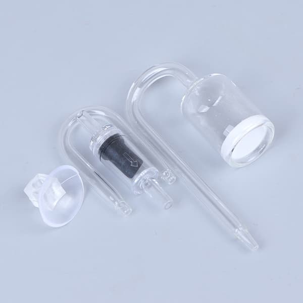 CO2-diffusor 4 stk. til Nano Kit Transparent Glas Øger CO2-mætning Black