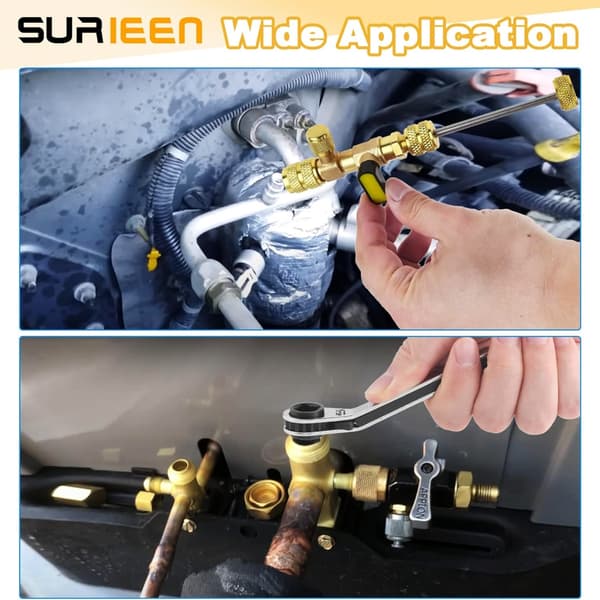 Hex Bit Adapter til HVAC Udstyrs Reparationsventiler Kerner HVAC Service Nøgle