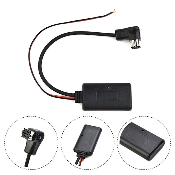 AudioReceiver 12Pin Trådløs Aux Mottaker Adapter AudioStereo Modul