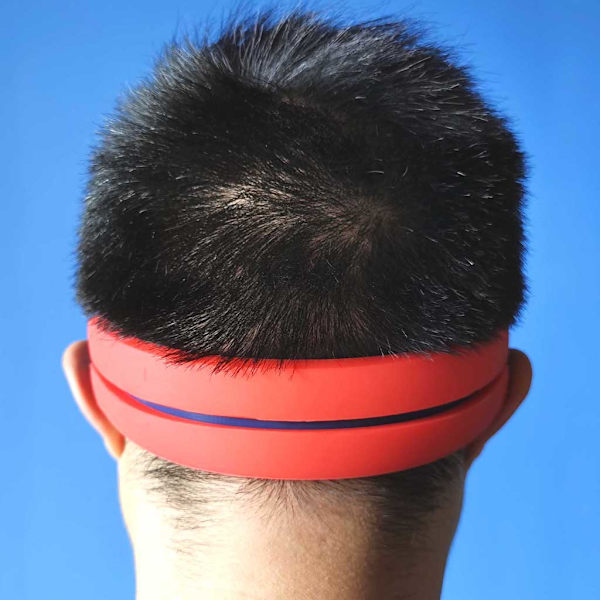 Halslinje Rakmall Hårklippningsguide Frisörstil DIY Hands-Free Klippning, trimning och rakning Använd för raka linjer Red