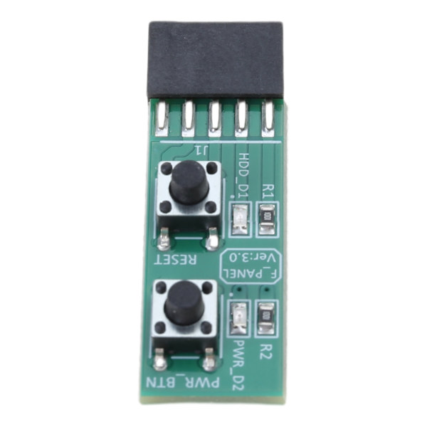 2x5 Pin ResetPower ONOFF Bryterkortadapter for Datamaskinforbindelse