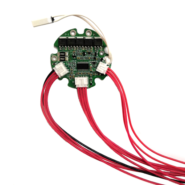 10S 36V 20A BMS Rund til Flaske, Batteripakke med Delt Dør til Opladning og Afladning med Temperatursensor
