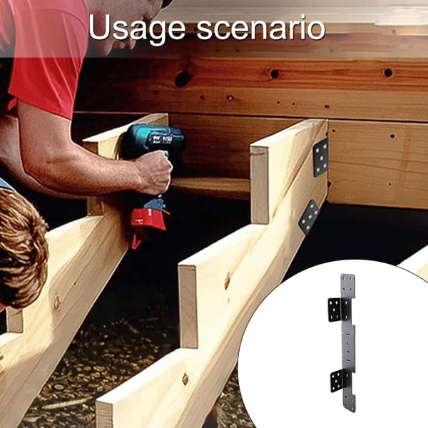 Industrielle metal trappevangerforbindere pakke med 10 til 2X12 brug