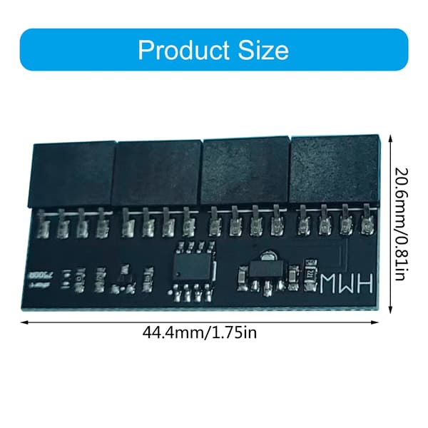 Fan Emulator Dynamisk 4 i 1 Fan Speed Optimizer, når op til 7000RPM