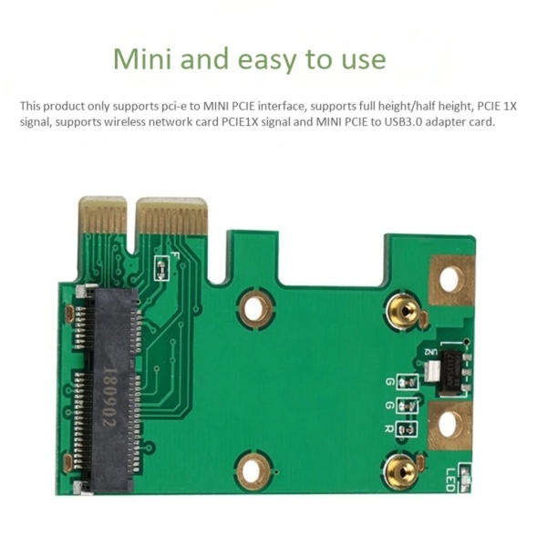 Mini PCI-E till USB3.0 expansionskort Laptop PCI-Express PCIe till mini PCIE Converter Riser Card Adapter Converter