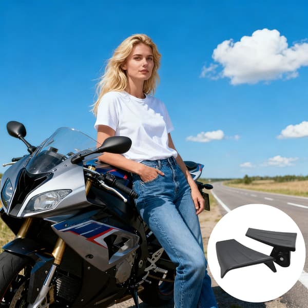 Glat Aerodynamisk Motorcykel Side Streamlining Sæt Tynd Plan 0,3 kg