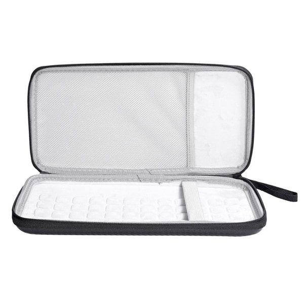 Hard for Case för K380 Trådlöst Bluetooth-kompatibelt tangentbord Svart förvaringsväska Mjukt grått/svart foder Internal gray