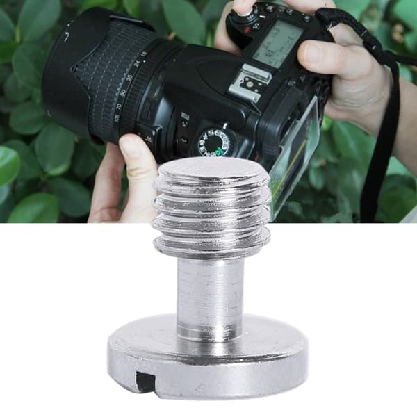Kamera Quick Release Skruer 3/8 tommer Rustfrit Stål Tripods Adapter til DSLR