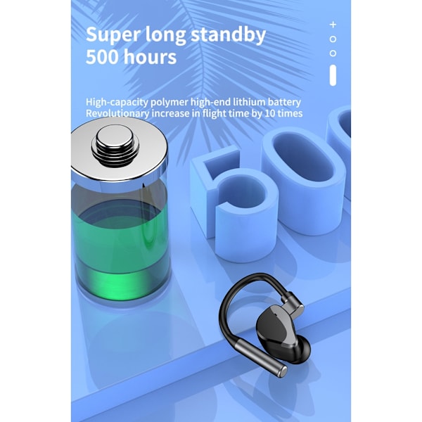 Öronkrok Headset Business Handsfree Trådlösa hörlurar Bluetooth-kompatibla 5.2 hörlurar Touch Control Öronkrok Sensitive