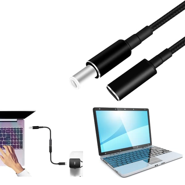 DC7.4x5.0mm Han til USB Type C PD Opladerkabel Strømkabel til USB C Enheder