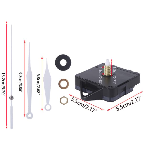 Quartz Väggklocka Motor Rörelsemekanism Batteridriven DIY Reparationsdelar Kit
