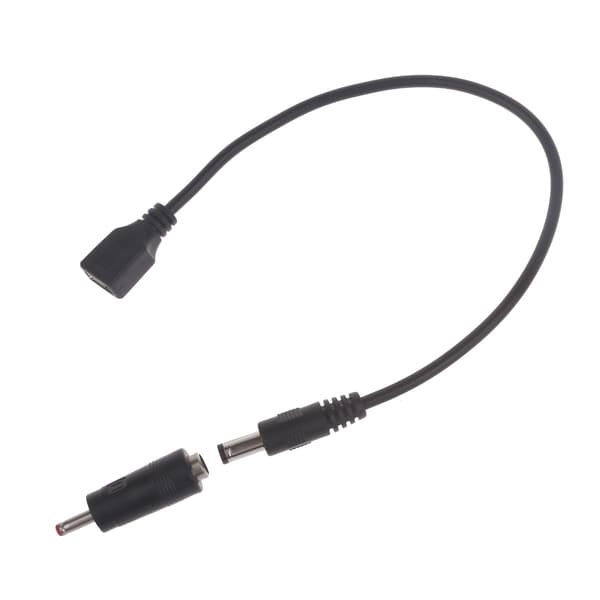 Micro USB - 5.5x2.1mm sovitinkaapelisarja LED-valoille, kaiuttimille, kameroille 27CM