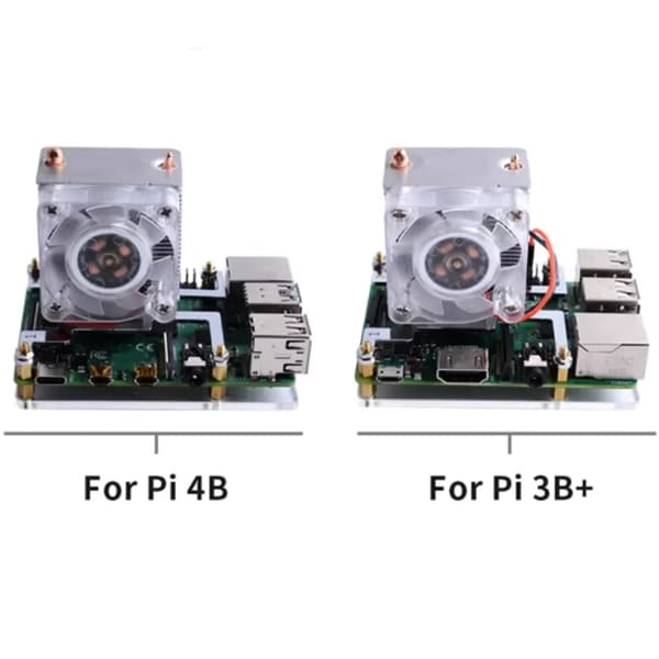 CPU LED Kjølevifte 4 Kjølevifte Kjøler For 4B / 3B