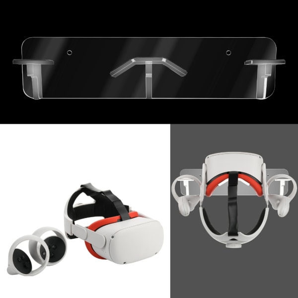 Universal VR Headset Controller Väggfäste Hållare Display Förvaringskrok Stativ för 4 VR Headset Tillbehör