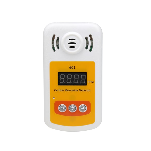 Handhållen kolmonoxidmätare Bärbar CO-gasdetektor Gastestare med 0～1000ppm räckvidd Ljud- och ljuslarm Plast