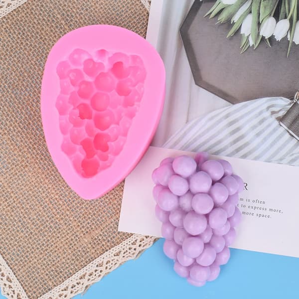 Frukt silikonformer Fondantform for DIY kakefondant stearinlys såpepynt