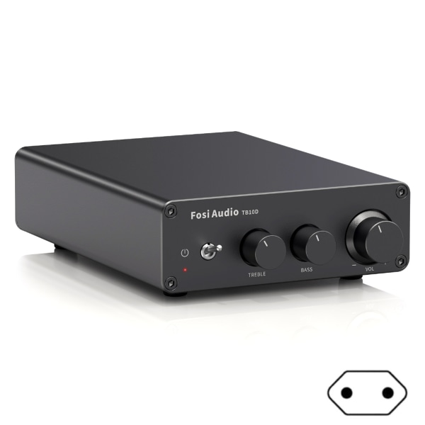 Stereo Receiver Förstärkare 2 Channel 300Wx2 TB10D TPA3255 Mini Class D Amp med bas diskant för hemmahögtalare UK