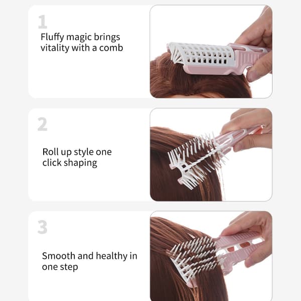 Krølledefinerende børste, ventileret hårbørste til udfiltring og styling, krøllehårbørste
