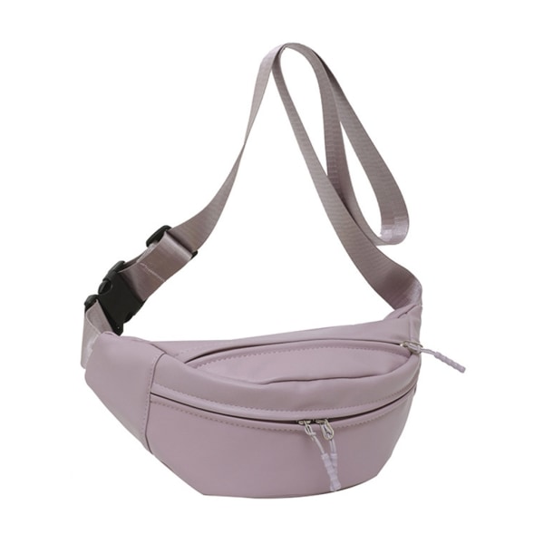 Dam Bröstväska Fritid Axelväska PU Crossbody Väska Enfärgad Midjeväskor Allmatch Messenger Bältesväskor