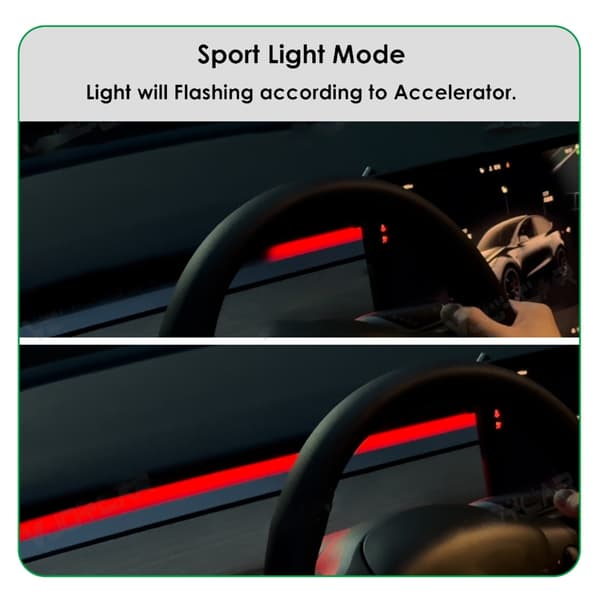 Innovative opgraderinger af ambient belysningssystem til elbiler Model 3 Model Y