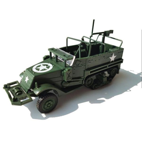 1/72 M3 Halvbandvagn Pansarfordon DIY Modellbyggsatser 4D Militärbil Leksak Pojkar Flickor Favorit för Lek Fordonsleksak
