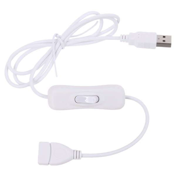 100cm USB 2.0 Hann til Hunn Skjøteledning med På/Av-bryter Passer for USB LED-striper Vifte Lader Laptop Skrivebordslampe