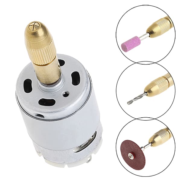 Ny Mini Mirco Elektrisk PCB Motor Drill Press Borebits Verktøy Bor 12V