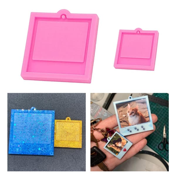 DIY Polymer Clay Håndværk UV Epoxy Form Nøglering Harpiks Form Håndværk Støbning
