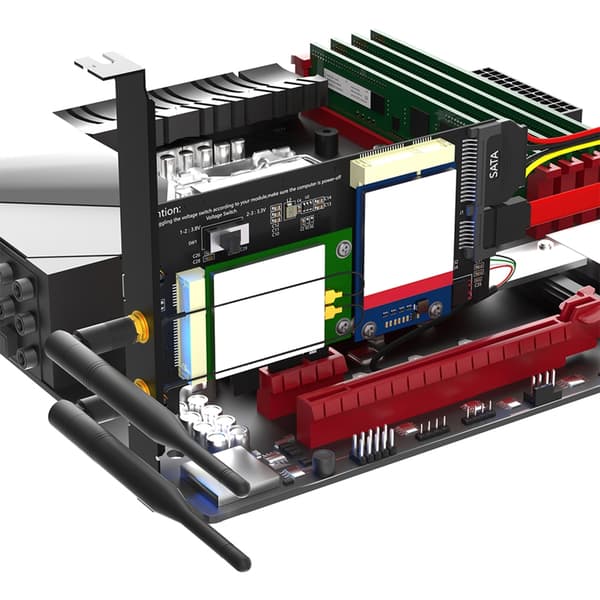 Mini PCIE til Mini PCIE til PCIE 1x og MSATA SATA3 Konverter Adapterkort