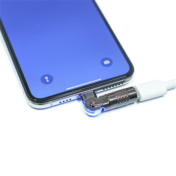 Typ C till USB L-formad adapter för effektiv laddning och datasynkronisering