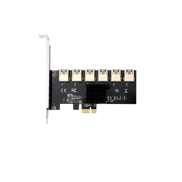 PCI for Express Multiplikator PCIE 1 /PCIEx4 til 6 USB3.0 Riser Kort til PCI for Express X16 Riser Høj Hastigheds Dataoverførsel