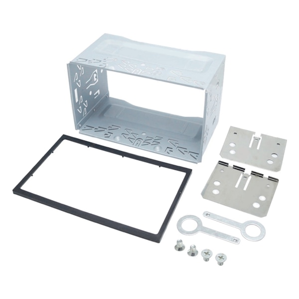 Universal Dubbel Din 2 Din Stereo Radio Ersättning Monteringsbur Kit Installation MP5 Spelare Radio Monteringsram