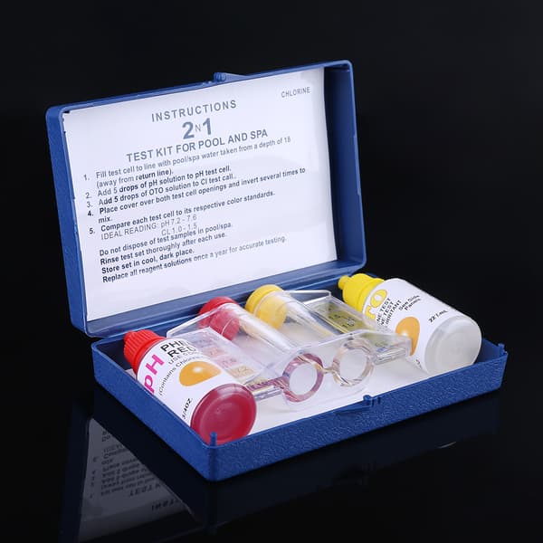 pH Klor Vattenkvalitet Testkit Pool Hydroponik Akvarium Testare