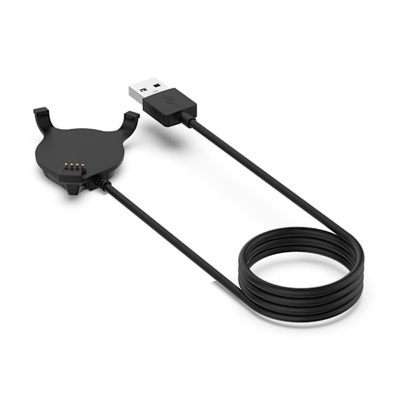 USB Laddkabel Tråd Bärbar power Laddsladd Line Smartwatch Svart Laddare för Excel Golf GPS