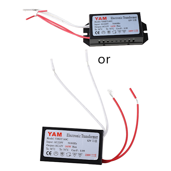 160W 220V halogenljus LED-drivrutin Power Elektronisk transformator