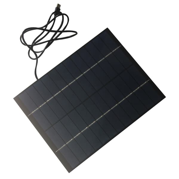 6W 12V solcellepanel for rask batterilading, solcelledrevet gatelys