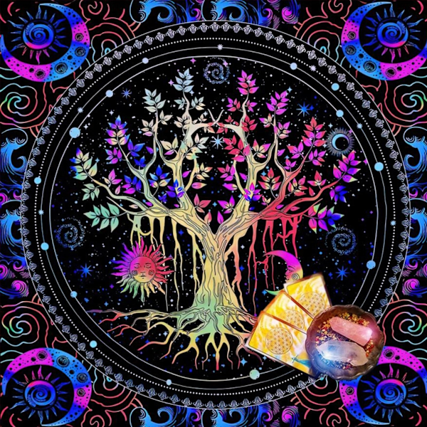 Astrologi Tarots Bord Altarduk Metafysisk brädspelsmatta Pendel spådomar Altare Bordsduk Brädspelskortplatta A 60x60cm