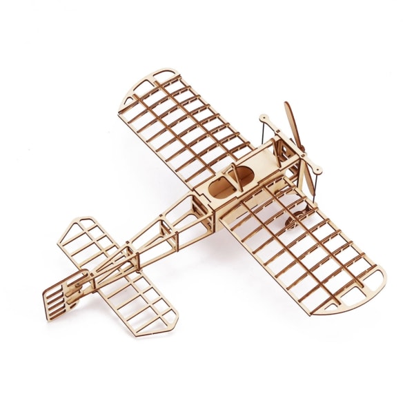 Wood Model Aircraft set Wood Puzzle DIY Wright Flyer modell Flygplan set för barn Vuxen Woodcraft set att bygga present